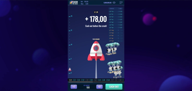 Cash or Crash game
