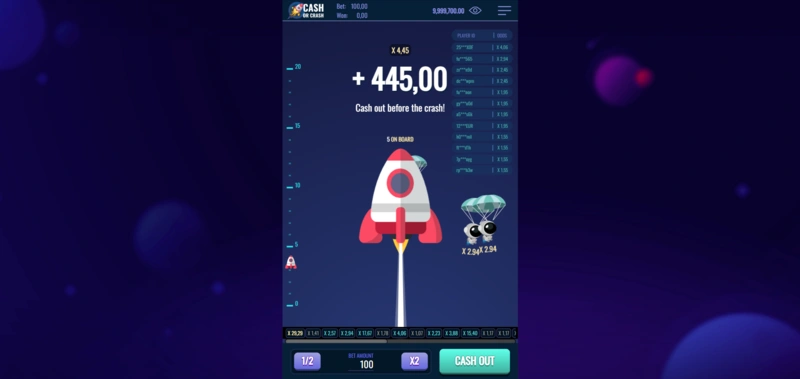 Cash or Crash game